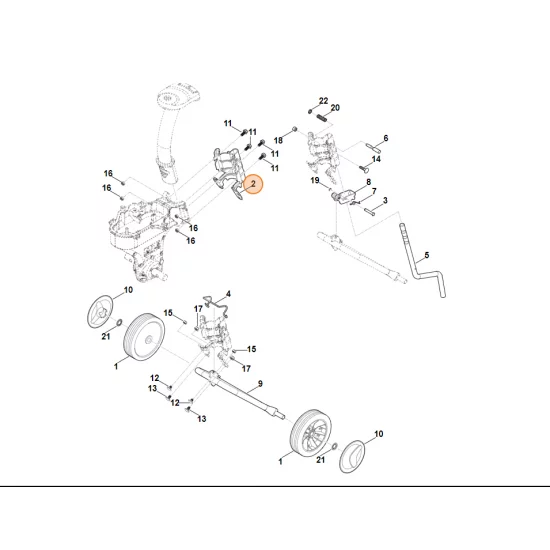 STIHL Glebogryzarka spalinowa MH445.0 Uchwyt 6241 710 4510